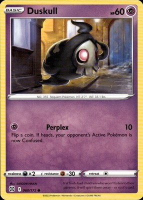 Duskull 060/172 Brilliant Stars Ungraded