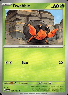 Dwebble 006/182 Paradox Rift Ungraded