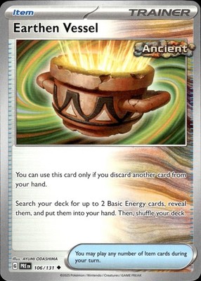 Earthen Vessel 106/131 Prismatic Evolutions Ungraded