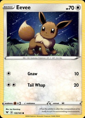 Eevee 130/185 Vivid Voltage Ungraded
