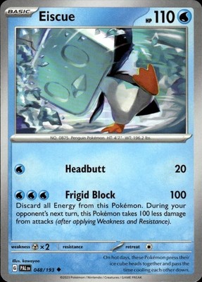 Eiscue 048/193 Paldea Evolved Ungraded
