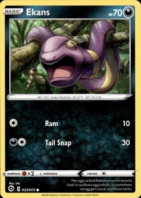 Ekans 033/073 Champion's Path Ungraded