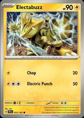 Electabuzz 053/162 Temporal Forces Ungraded