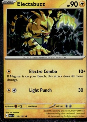 Electabuzz (Cosmos Holo) 125/165 Miscellaneous Cards & Products Ungraded