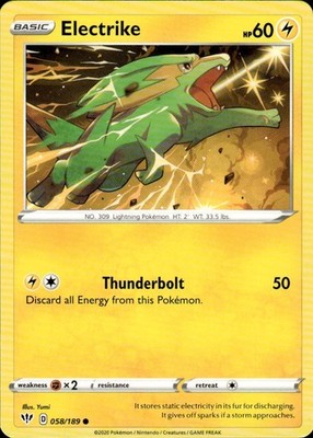 Electrike 058/189 Darkness Ablaze Ungraded