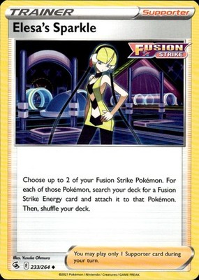 Elesa's Sparkle 233/264 Fusion Strike Ungraded