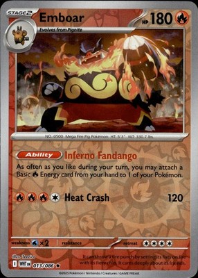 Emboar 013/086 White Flare Ungraded
