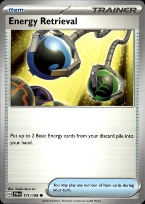 Energy Retrieval 171/198 Scarlet & Violet Ungraded