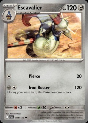Escavalier 102/159 Journey Together Ungraded