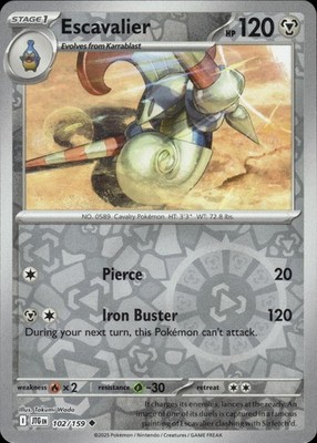 Escavalier 102/159 Journey Together Ungraded