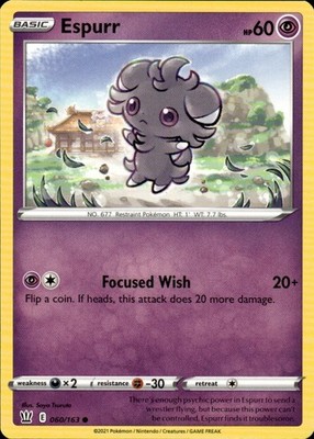 Espurr 060/163 Battle Styles Ungraded