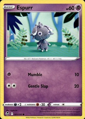 Espurr 081/195 Silver Tempest Ungraded