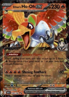Ethan's Ho-Oh ex 039/182 Destined Rivals Ungraded