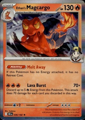 Ethan's Magcargo 036/182 Destined Rivals Ungraded