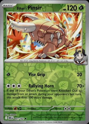Ethan's Pinsir 001/182 Destined Rivals Ungraded