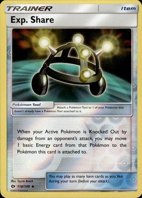 Exp. Share 118/149 SM Base Set Ungraded