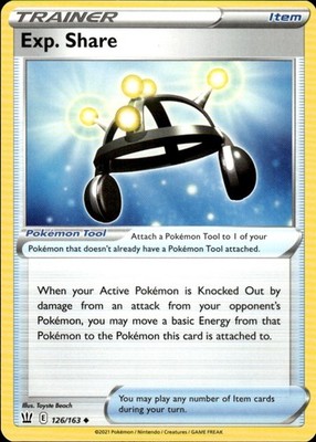 Exp. Share 126/163 Battle Styles Ungraded