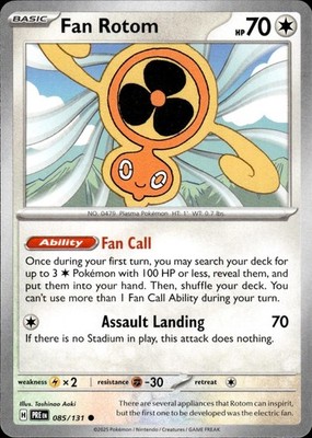 Fan Rotom 085/131 Prismatic Evolutions Ungraded