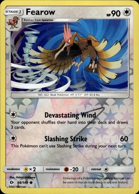 Fearow 98/149 SM Base Set Ungraded