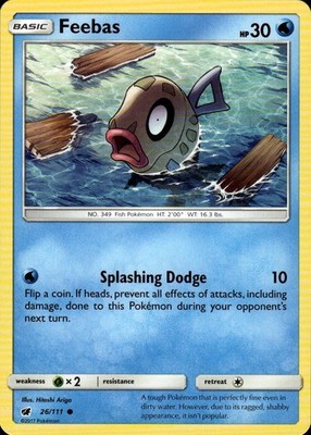 Feebas 26/111 Crimson Invasion Ungraded