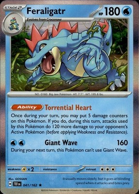Feraligatr 041/162 Temporal Forces Ungraded