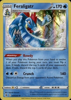 Feraligatr 057/264 Fusion Strike Ungraded