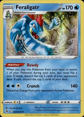 Feraligatr 057/264 Fusion Strike Ungraded