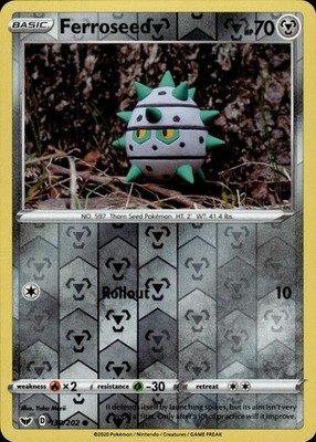 Ferroseed 130/202 Sword & Shield Ungraded