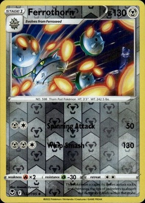Ferrothorn 122/195 Silver Tempest Ungraded