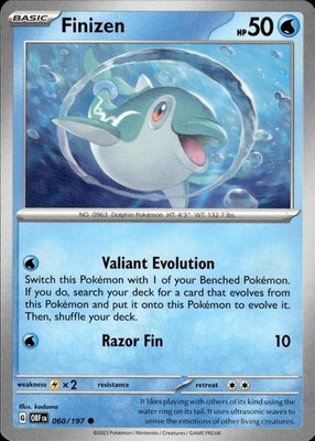 Finizen 060/197 Obsidian Flames Ungraded