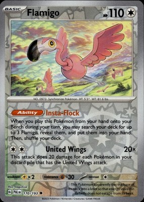 Flamigo 170/193 Paldea Evolved Ungraded