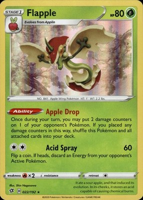 Flapple 022/192 Rebel Clash Ungraded