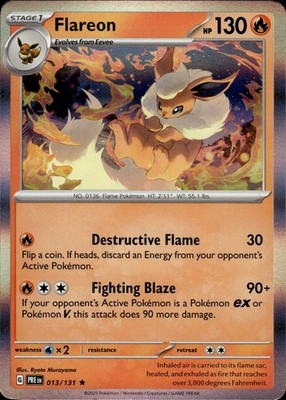 Flareon 013/131 Prismatic Evolutions Ungraded