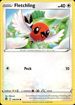 Fletchling 150/195 Silver Tempest Ungraded