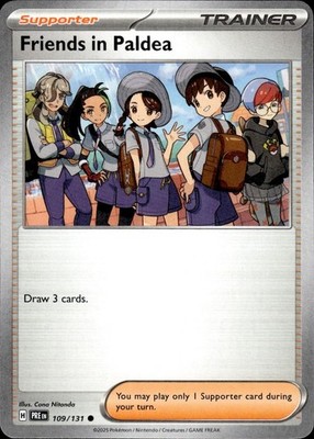Friends in Paldea 109/131 Prismatic Evolutions Ungraded