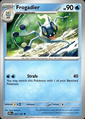 Frogadier 057/197 Obsidian Flames Ungraded
