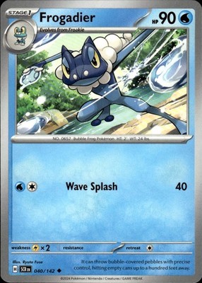Frogadier 40/142 Stellar Crown Ungraded