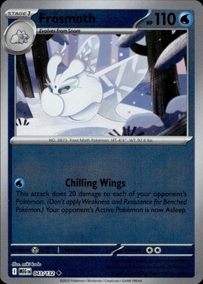 Frosmoth 043/132 Mega Evolution Ungraded
