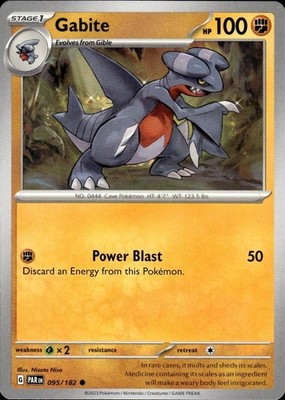 Gabite 095/182 Paradox Rift Ungraded