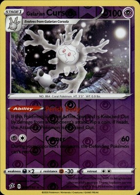 Galarian Cursola 079/192 Rebel Clash Ungraded
