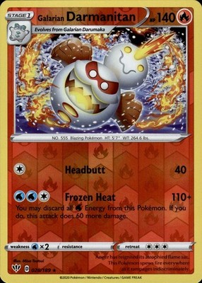 Galarian Darmanitan 028/189 Darkness Ablaze Ungraded