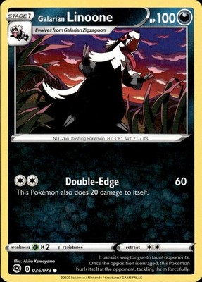 Galarian Linoone 036/073 Champion's Path Ungraded