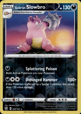 Galarian Slowbro 092/163 Battle Styles Ungraded