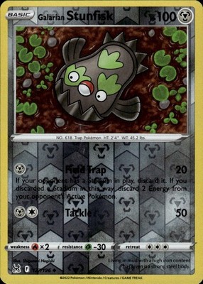 Galarian Stunfisk 127/196 Lost Origin Ungraded