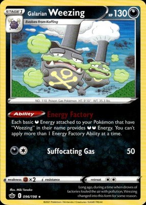 Galarian Weezing 096/198 Chilling Reign Ungraded