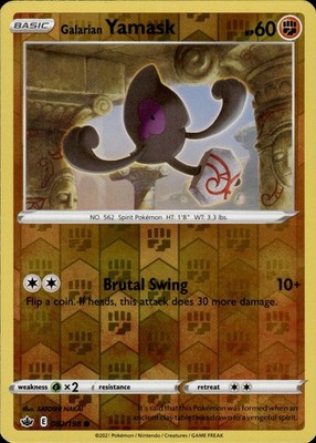 Galarian Yamask 082/198 Chilling Reign Ungraded