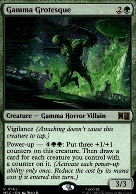 Gamma Grotesque 562 Commander: Marvel Super Heroes Ungraded