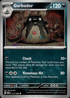 Garbodor 117/182 Paradox Rift Ungraded