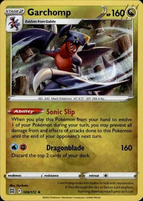 Garchomp 109/172 Brilliant Stars Ungraded