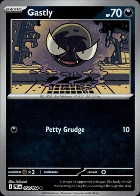 Gastly 054/094 Phantasmal Flames Ungraded